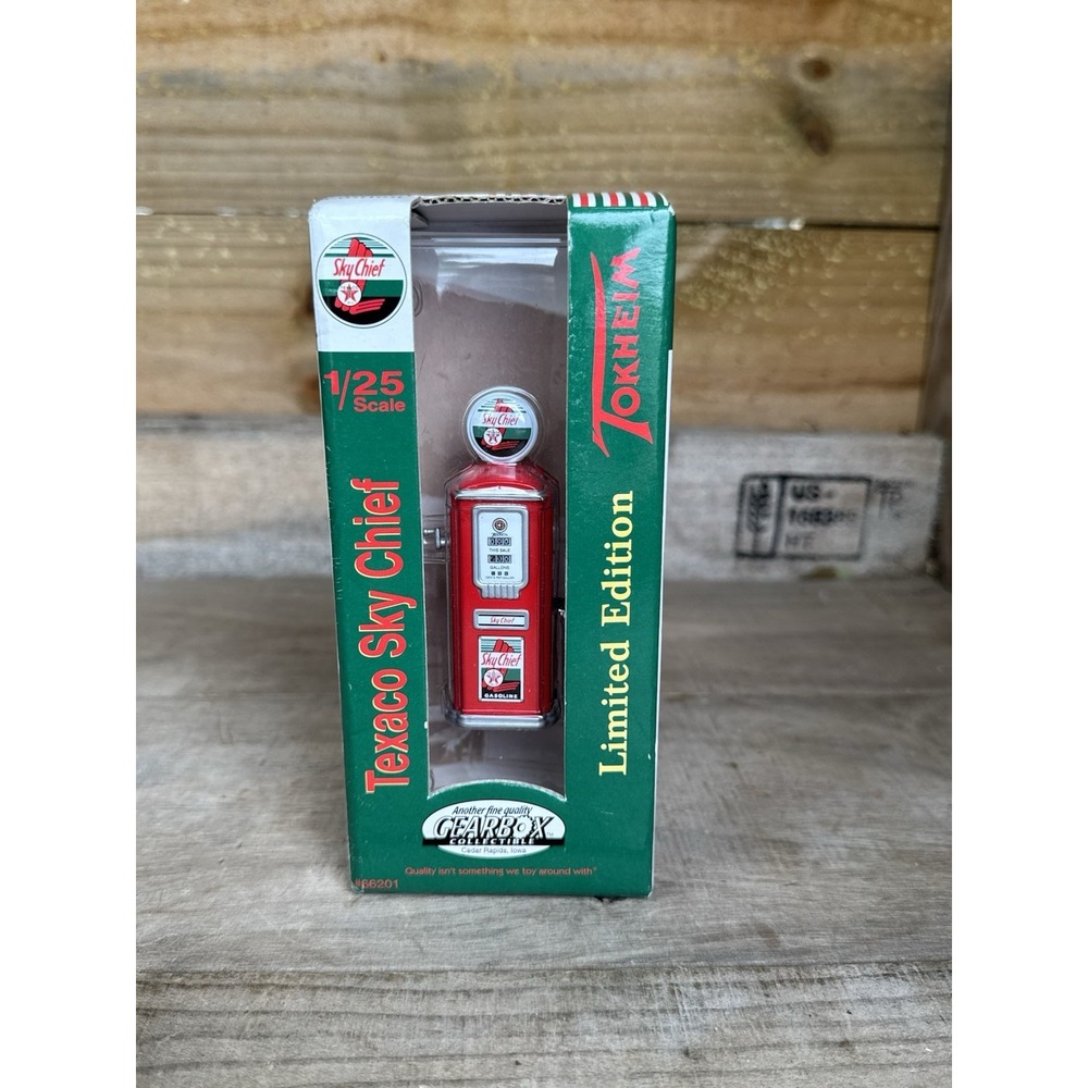 Tokheim‎ Gas Pump Replica 1950s Texaco Gearbox Collectible Box Texaco Sky Chief